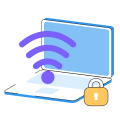 Public Wi-Fi protection illustration