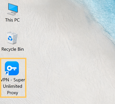 VPN Super desktop icon on Windows